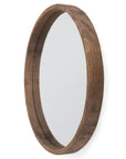 Tillia Wood Round Wall Mirror - From Where - 