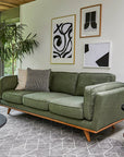 Timber 90" Sofa - Olio Green - From Where - 
