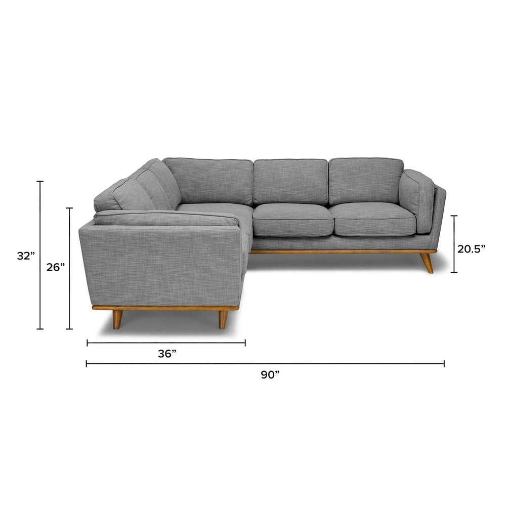 Timber 93" Corner Sectional - From Where Finds -