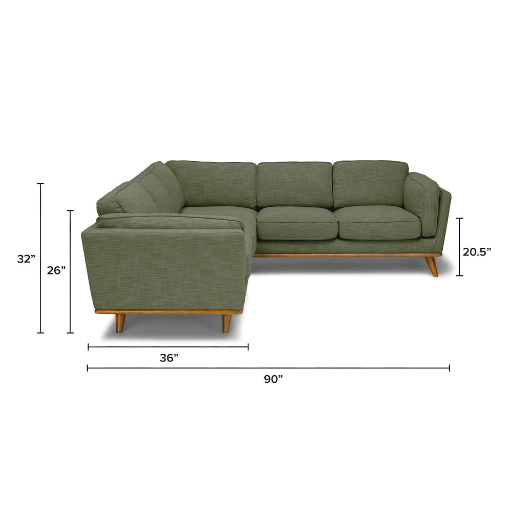 Timber 93" Corner Sectional - From Where Finds -