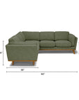 Timber 93" Corner Sectional - From Where Finds -