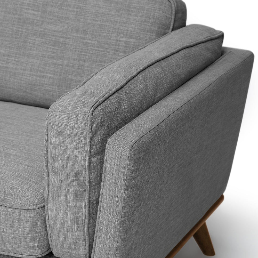 Timber 93 Corner Sectional Pebble Gray - From Where - 