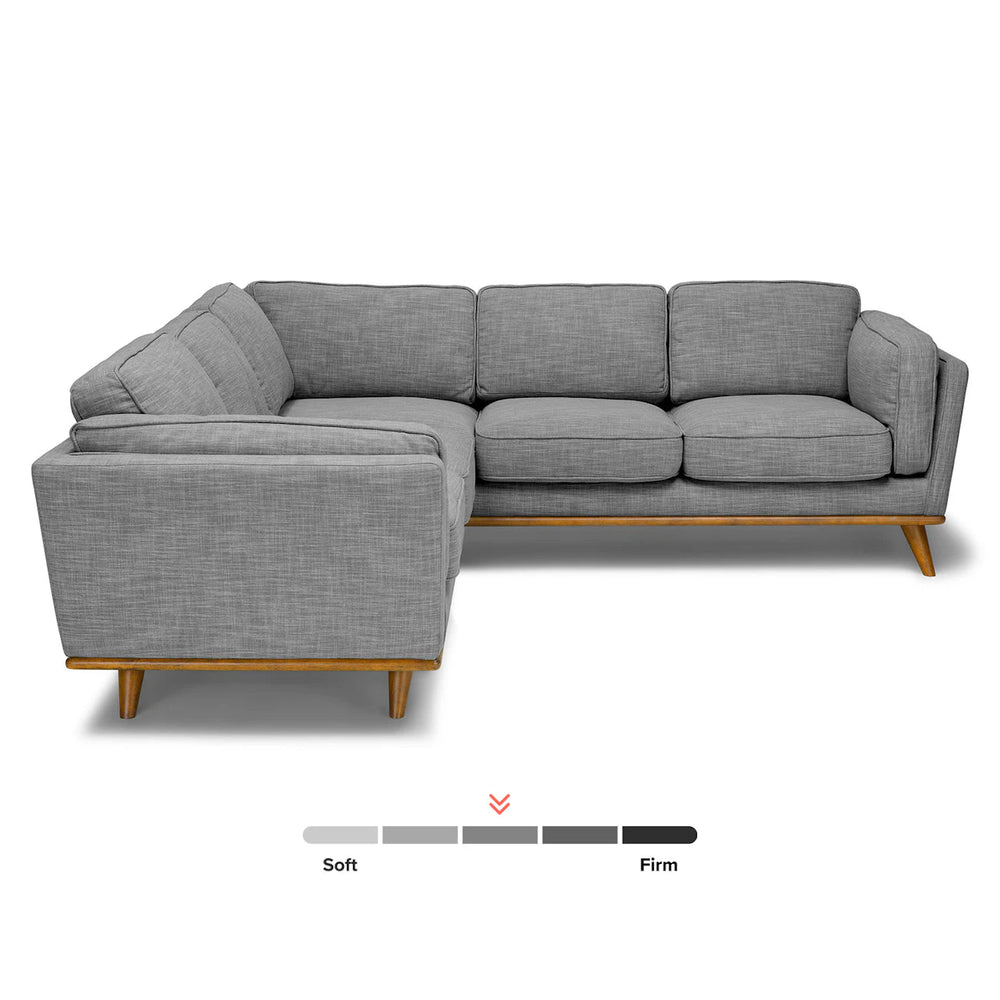 Timber 93 Corner Sectional Pebble Gray - From Where - 