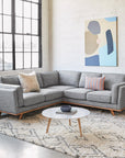 Timber 93 Corner Sectional Pebble Gray - From Where - 