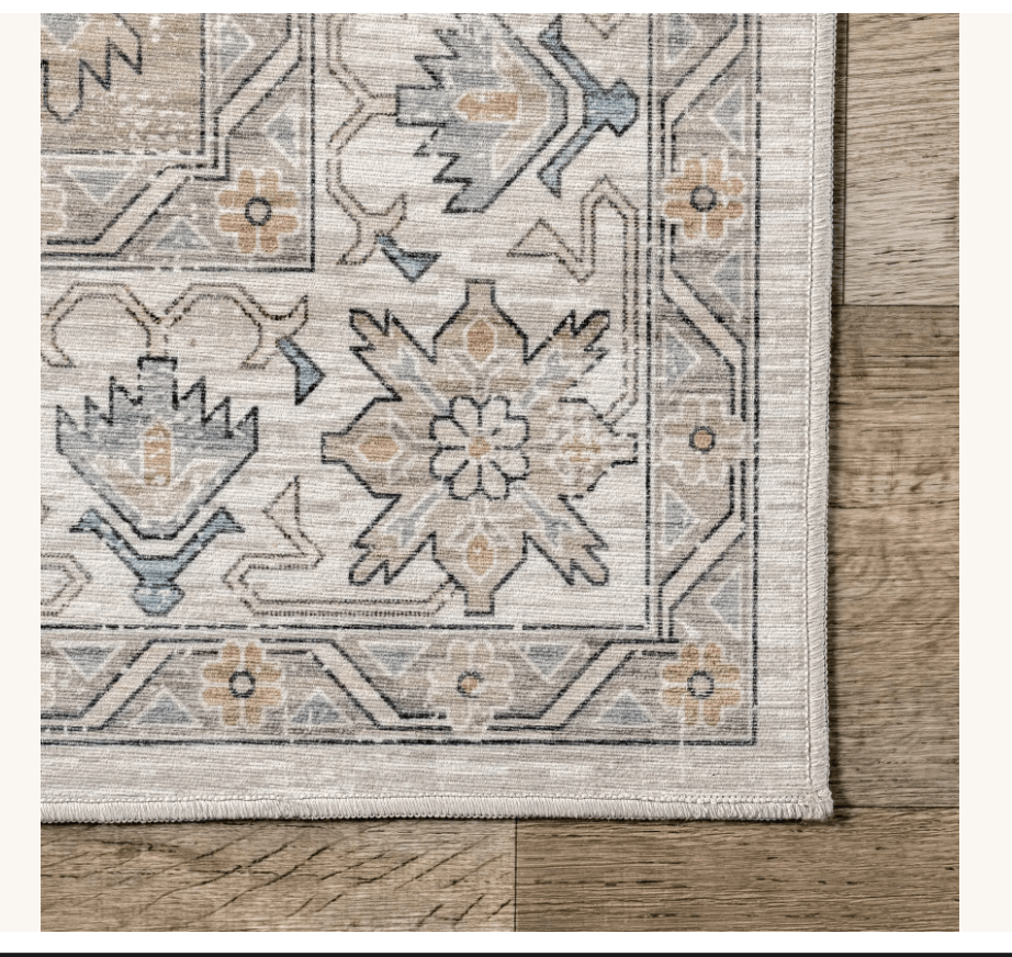 Timeless Charm Spill Proof Washable Rug - From Where Finds - 