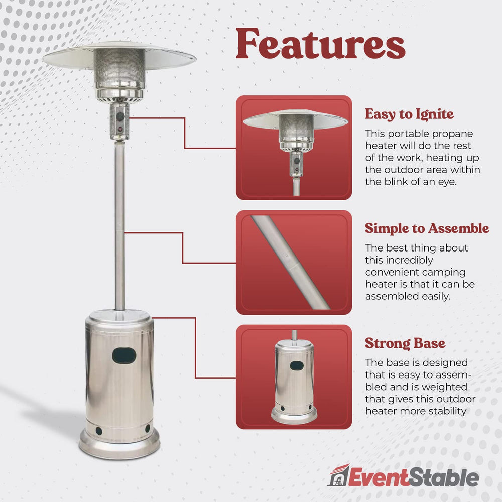 Titan Series Outdoor Patio Heater - From Where - 