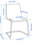 TOBIAS chair, clear/chrome plated