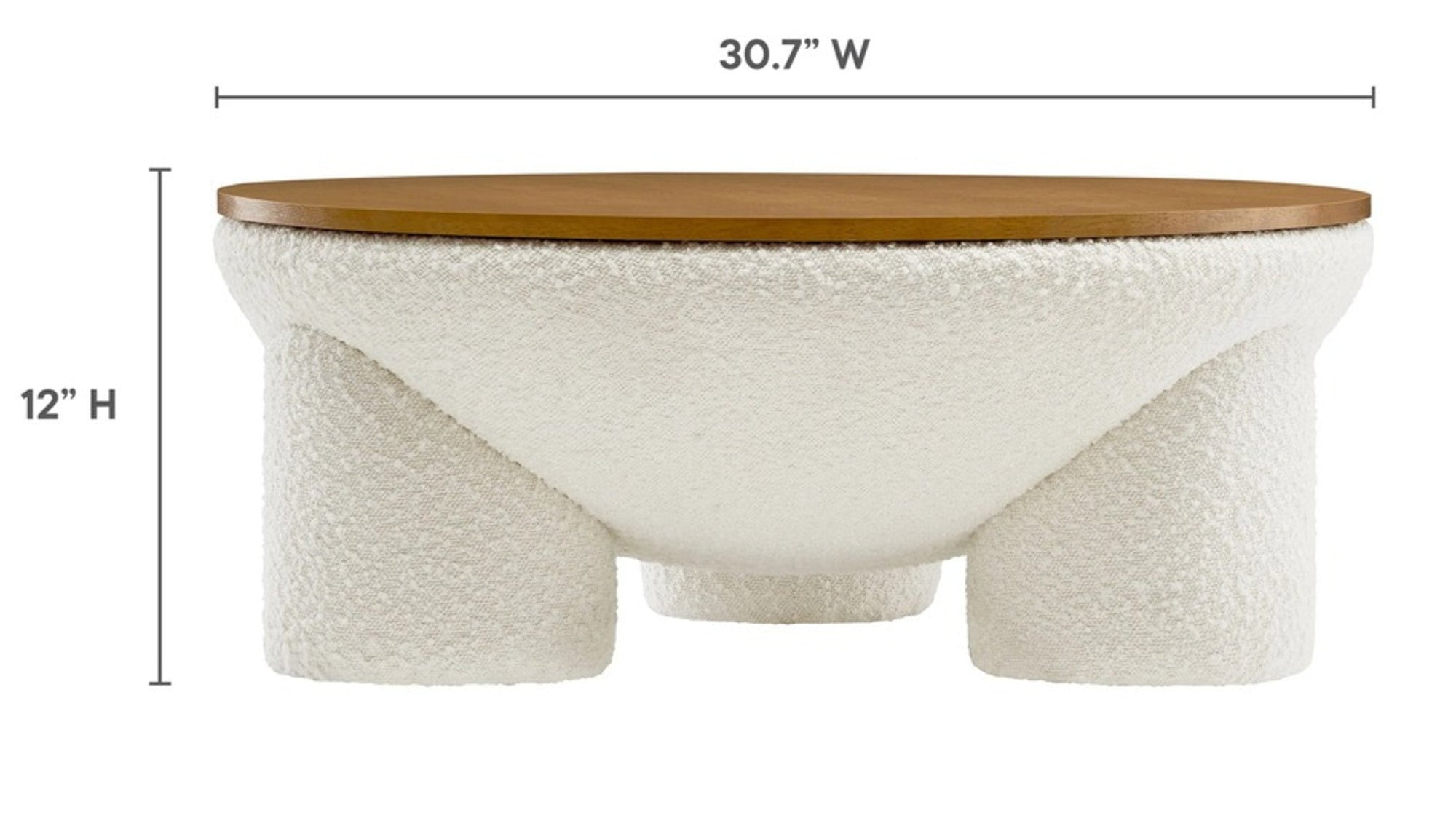 Toby Boucle Coffee Table - From Where - 