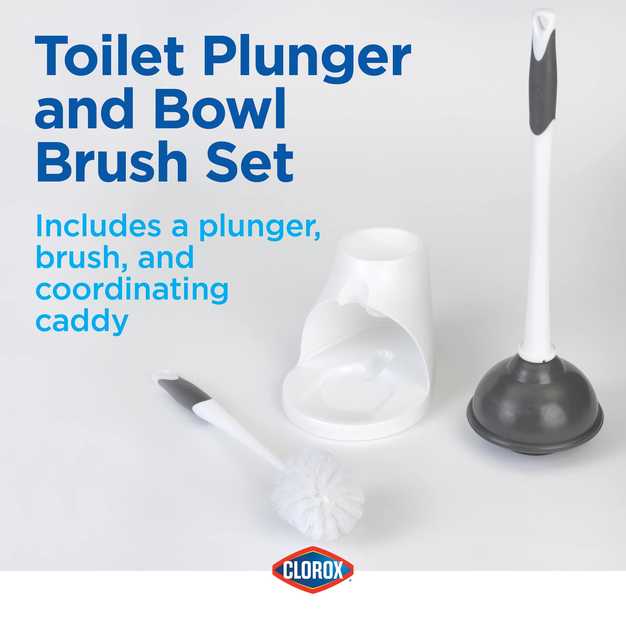 Toilet Bowl Brush & Plunger Combo Set - From Where - 