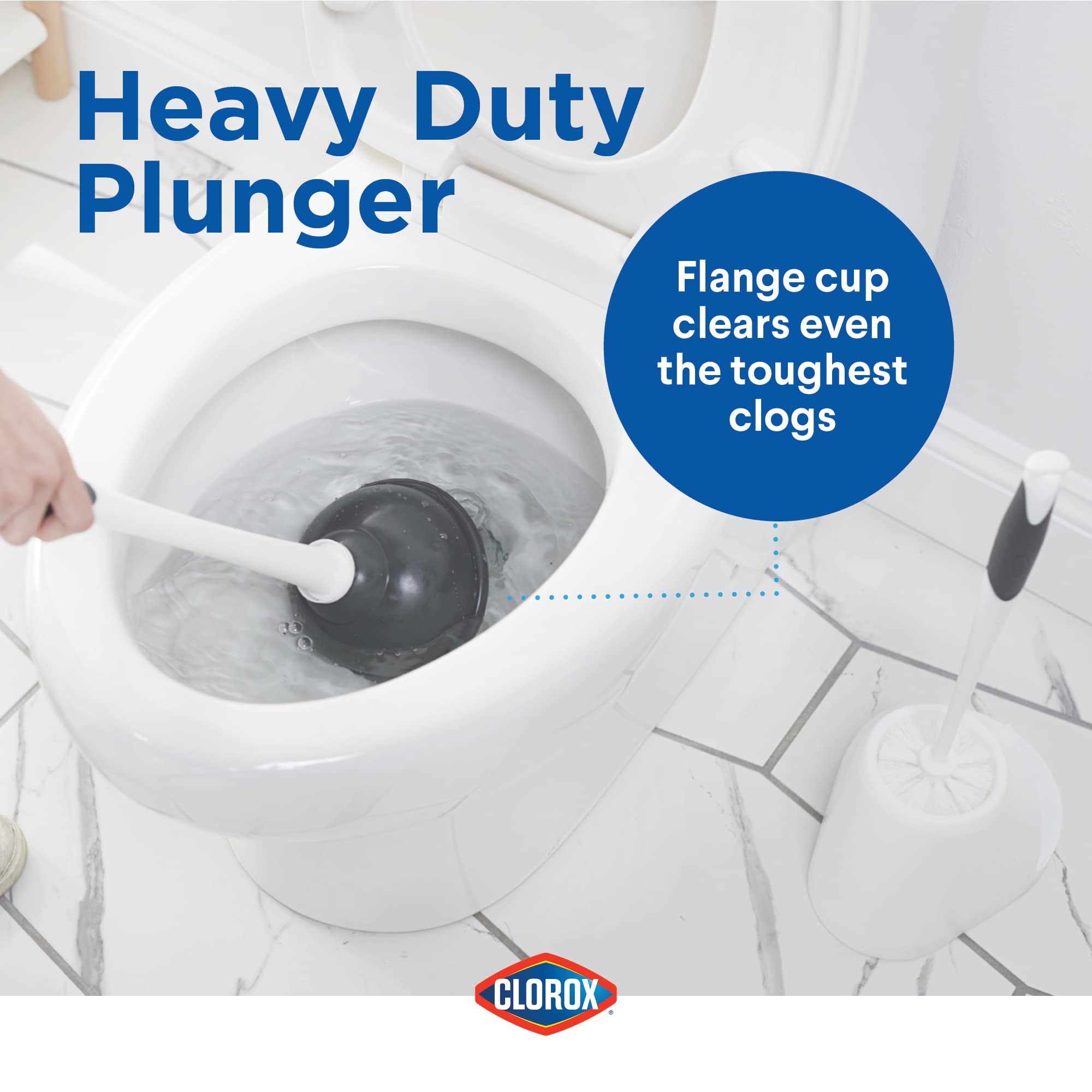 Toilet Bowl Brush & Plunger Combo Set - From Where - 
