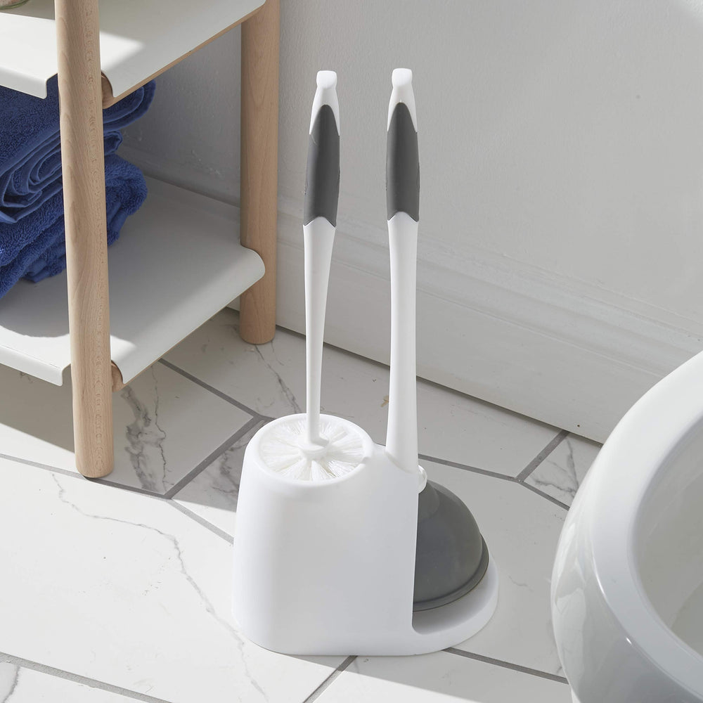 Toilet Bowl Brush &amp; Plunger Combo Set - From Where - 