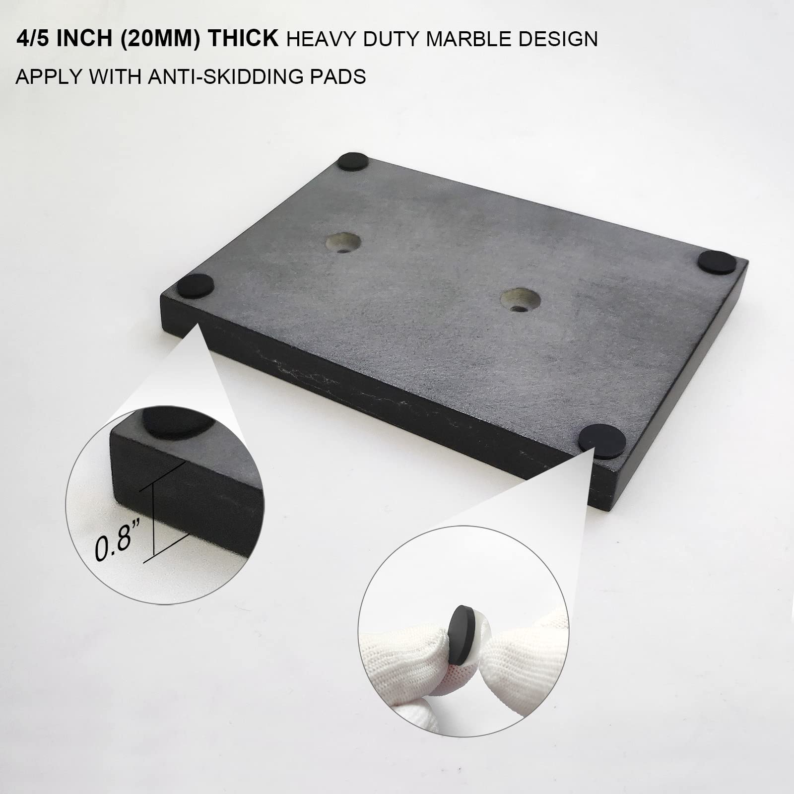 Toilet Paper Holder Stand with Marble Base - From Where - 