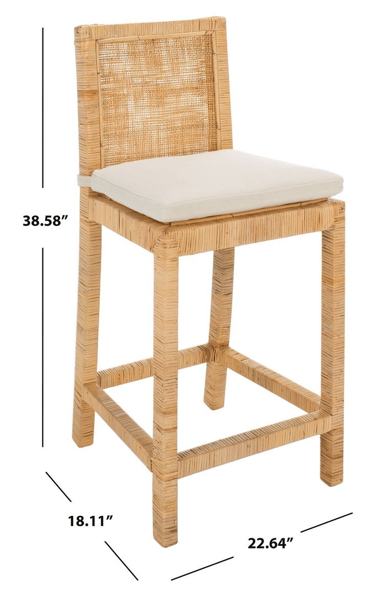 Tojo Cane Counter Stool - From Where Finds - 
