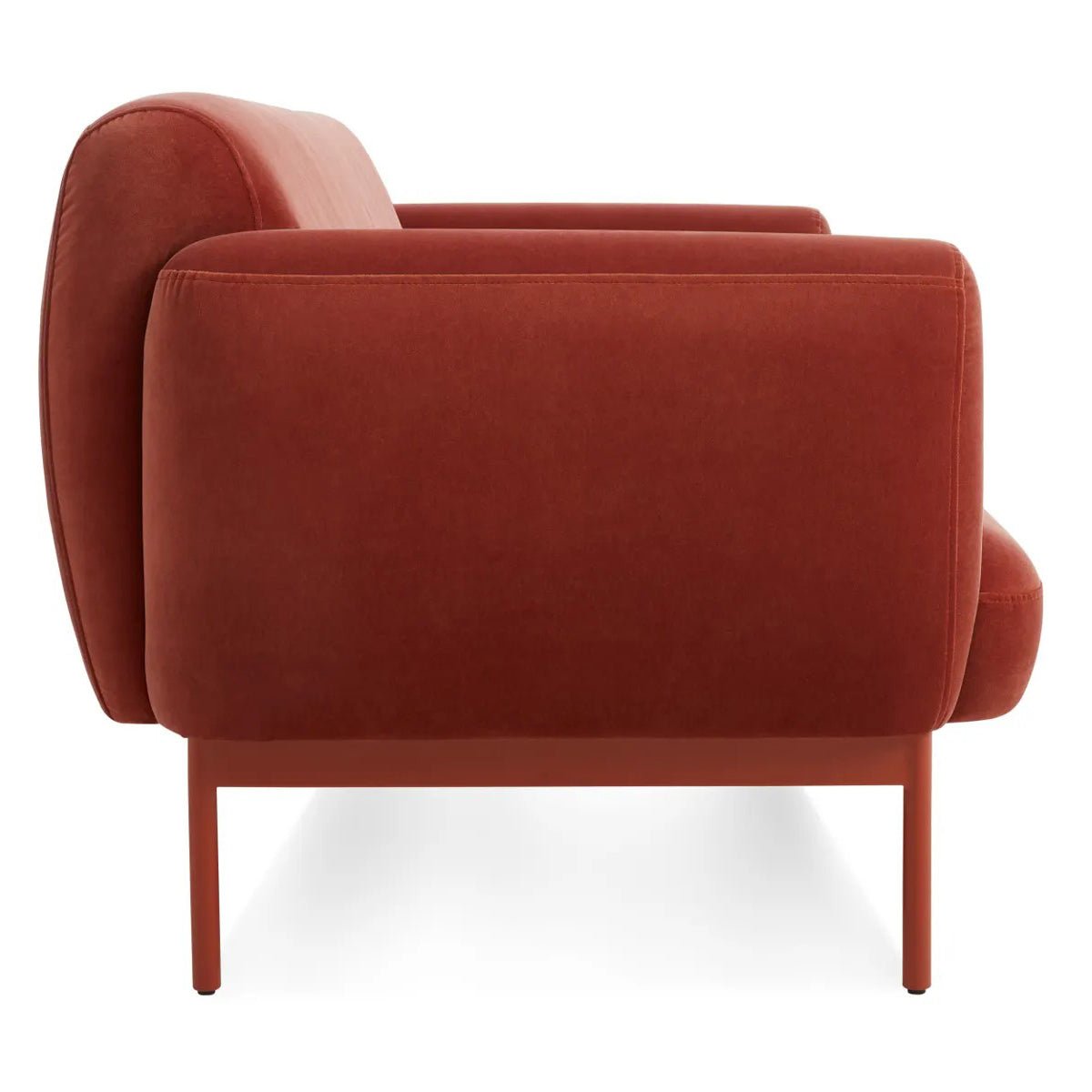 Tomato Velvet Studio Sofa - From Where - 
