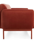 Tomato Velvet Studio Sofa - From Where - 