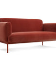 Tomato Velvet Studio Sofa - From Where - 
