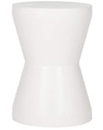 Torre Modern Concrete Ivory Accent Table - From Where - 