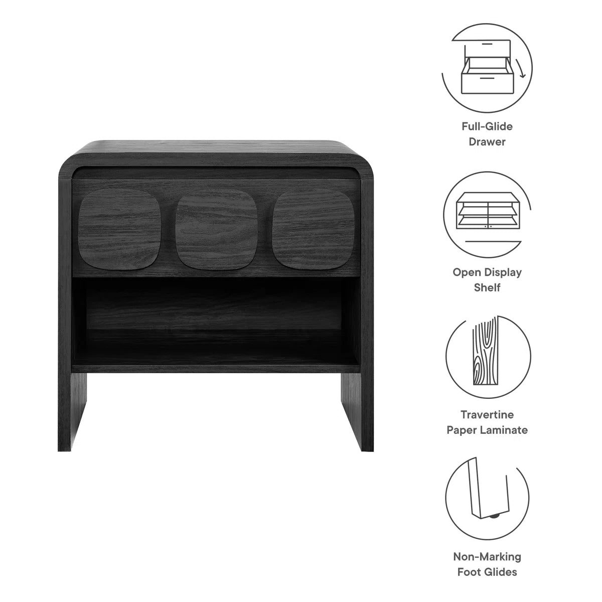 Toscana 1 - Drawer Nightstand - From Where - 