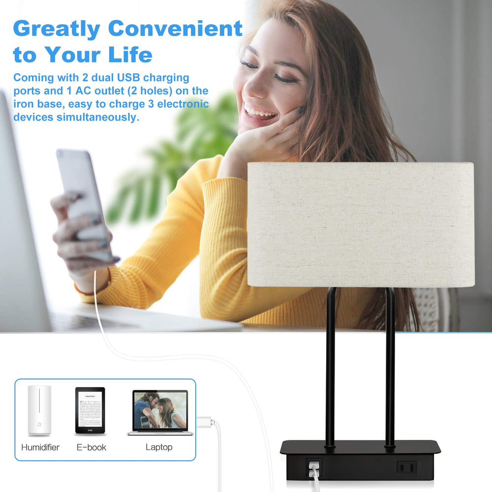 Touch Control Nightstand Table Lamp - From Where - 