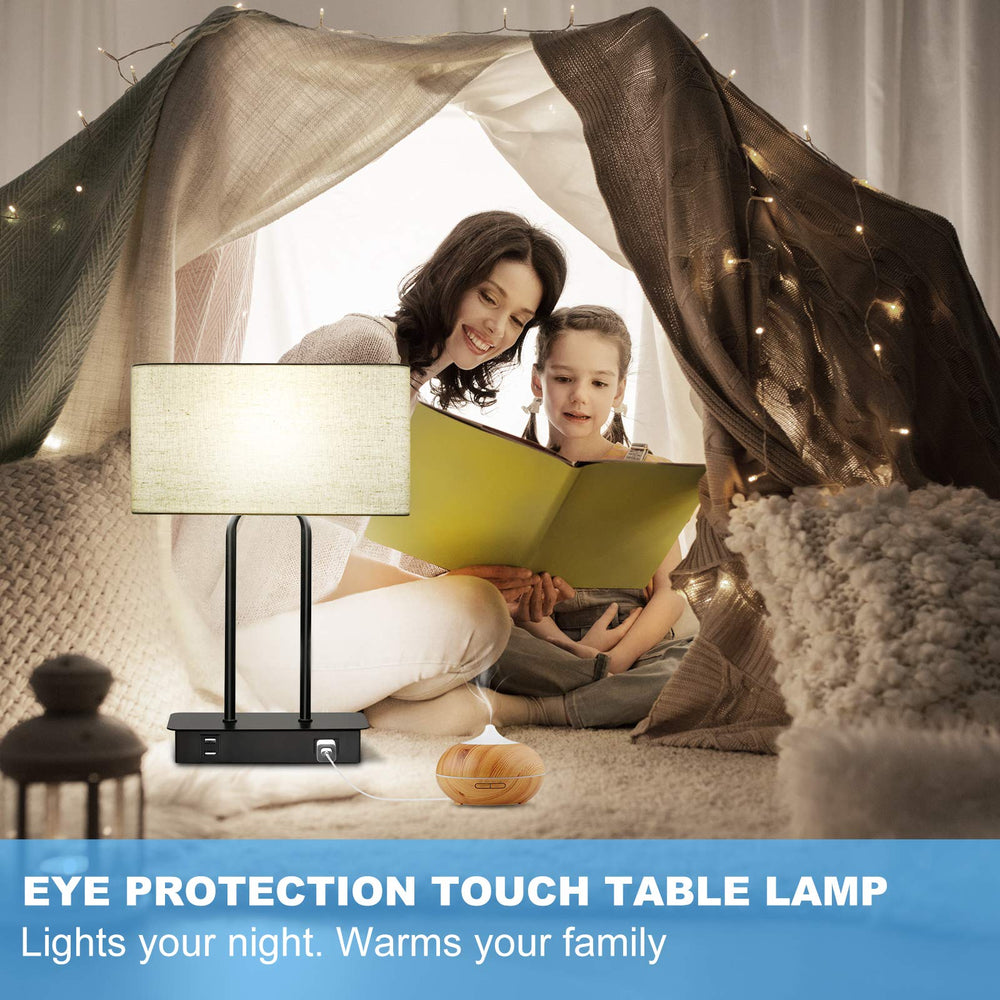 Touch Control Nightstand Table Lamp - From Where - 