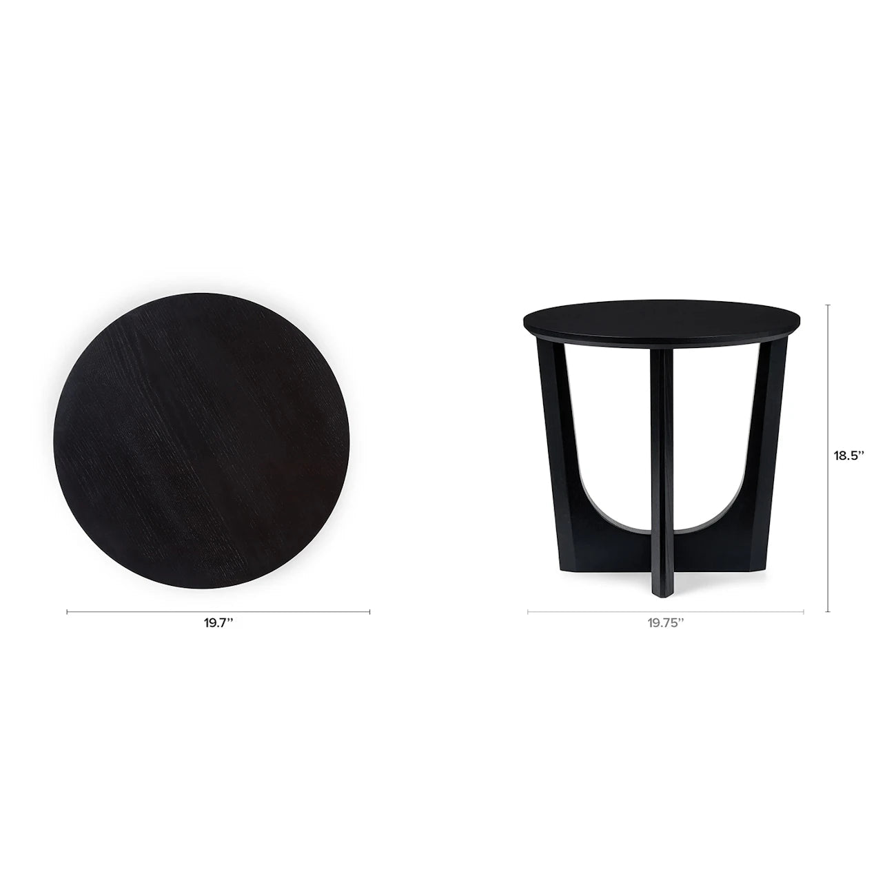 Tovi Side Table - Black - From Where - 
