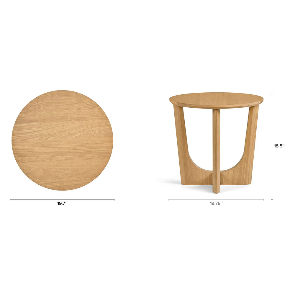 Tovi Wooden Side Table - From Where Finds -
