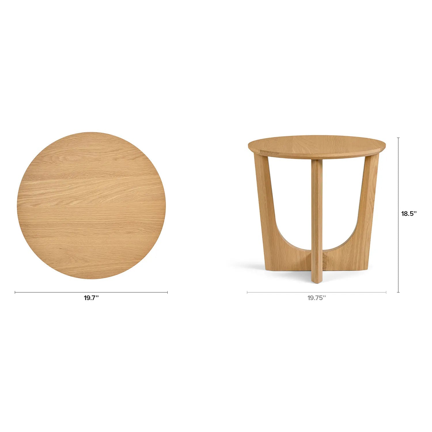 Tovi Wooden Side Table - From Where Finds -