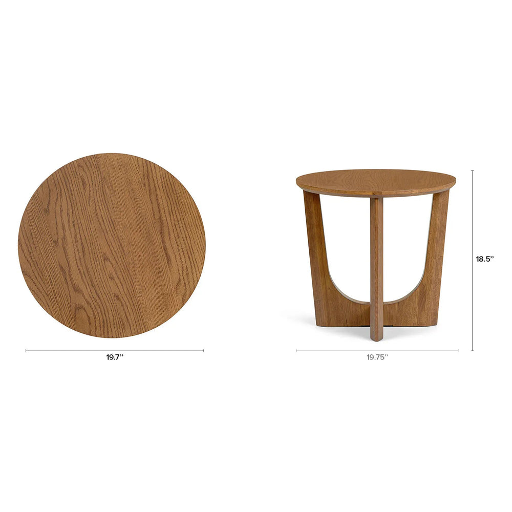 Tovi Wooden Side Table - From Where Finds -