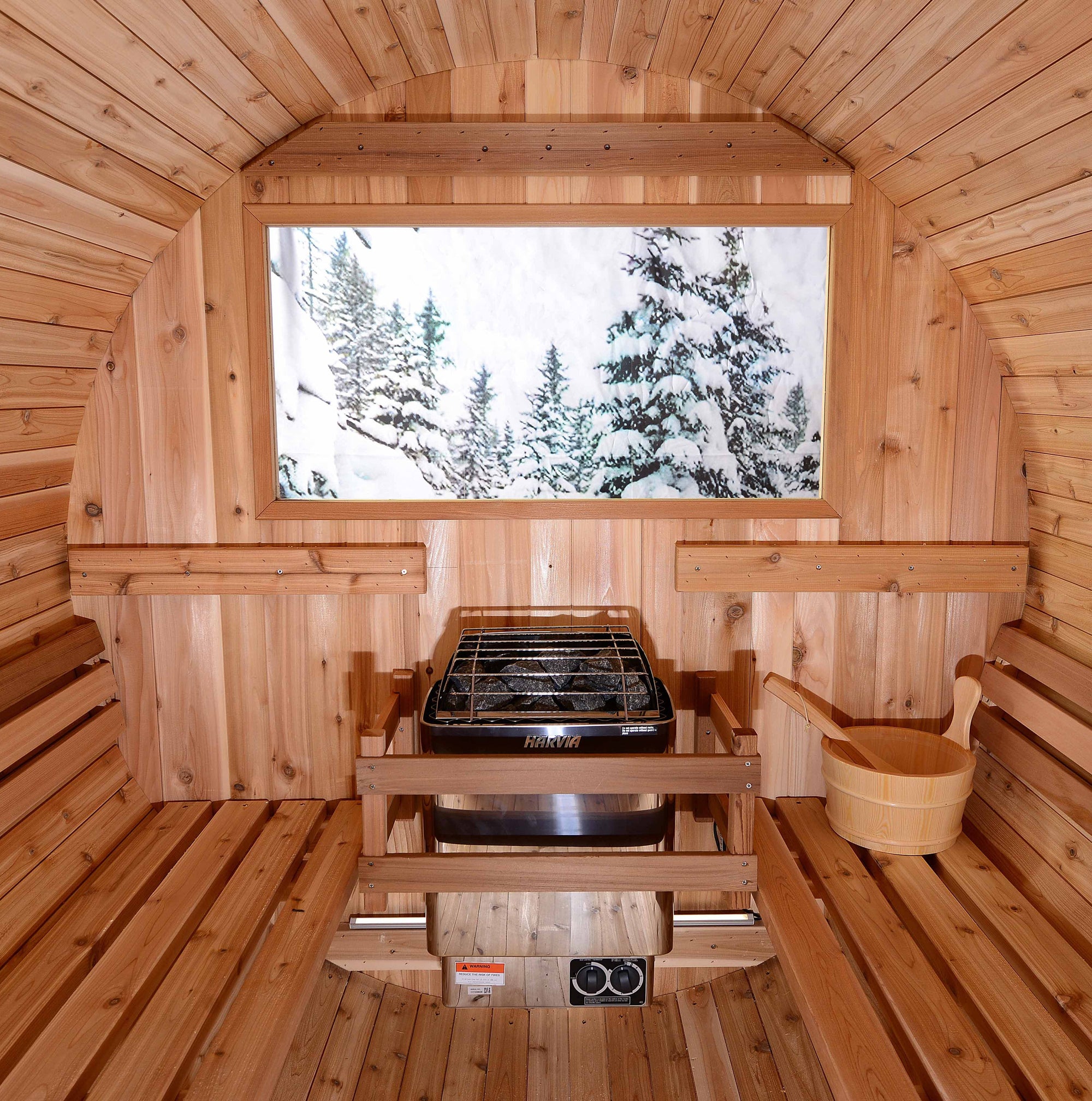 Traditional Barrel Sauna in Cedar - From Where - 