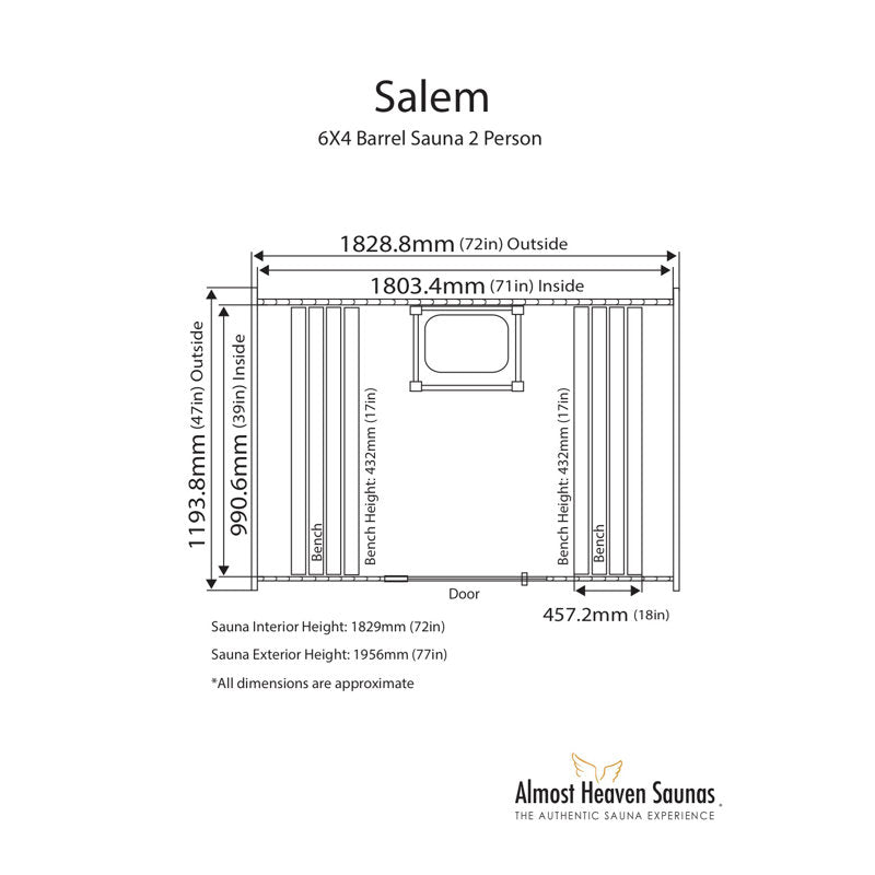 Traditional Barrel Sauna in Cedar - From Where - 