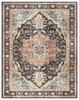 Traditional Medallion Print Area Rug - From Where - 