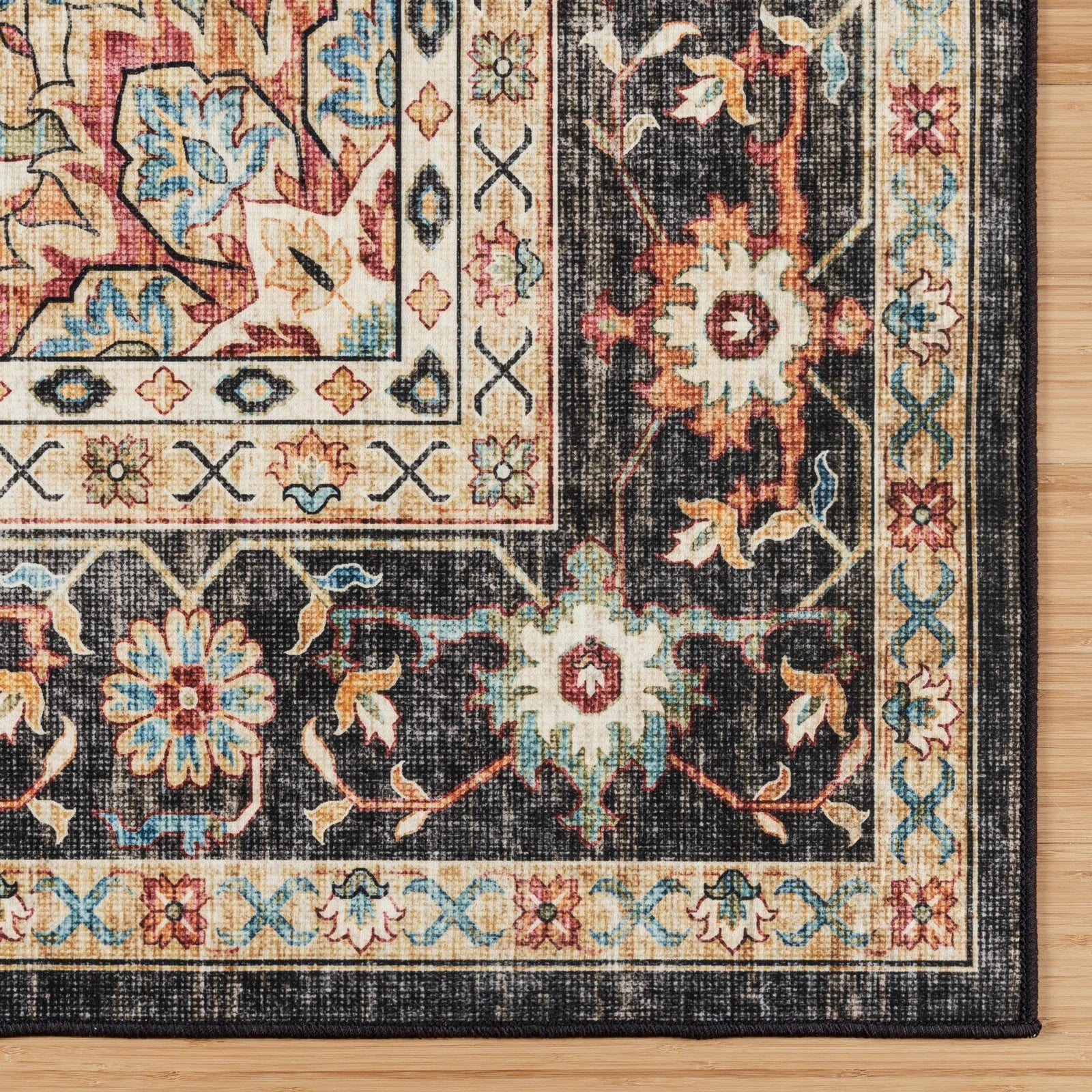 Traditional Medallion Print Area Rug - From Where - 