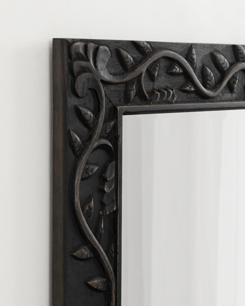Traditional Rectangle Carved Wood Mirror - From Where - 