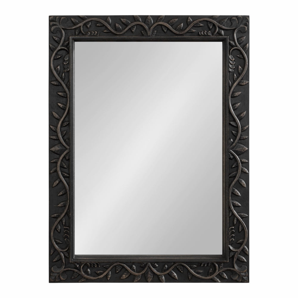Traditional Rectangle Carved Wood Mirror - From Where - 