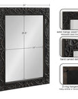 Traditional Rectangle Carved Wood Mirror - From Where - 