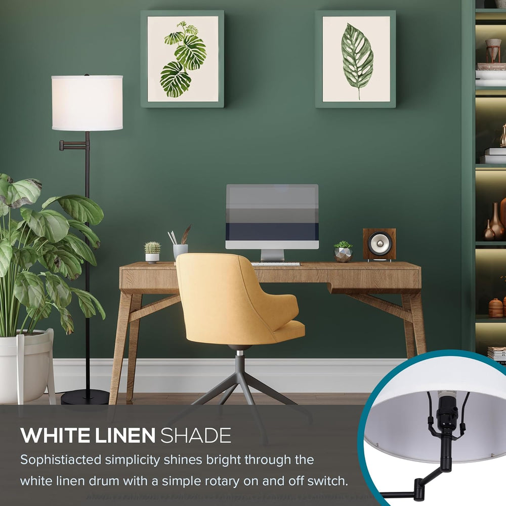 Traditional Swing Arm Floor Lamp - From Where - 