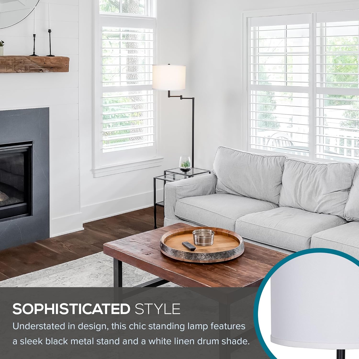 Traditional Swing Arm Floor Lamp - From Where - 