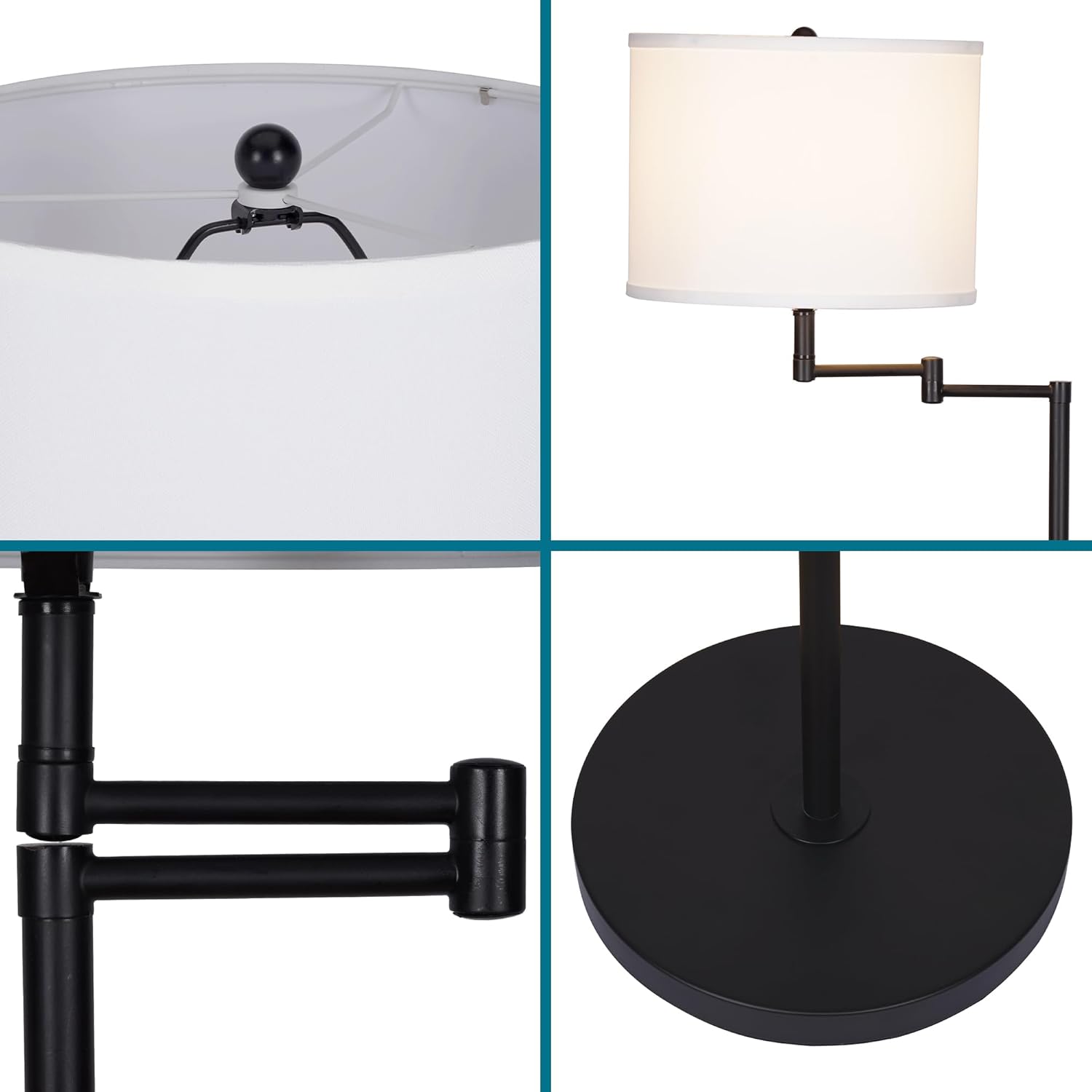 Traditional Swing Arm Floor Lamp - From Where - 