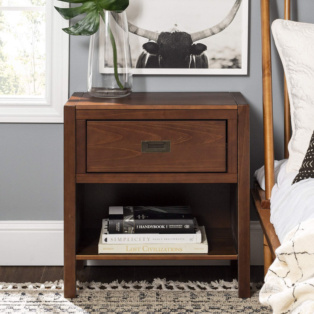 Traditional Wood Side Table - From Where - 