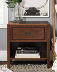 Traditional Wood Side Table - From Where - 