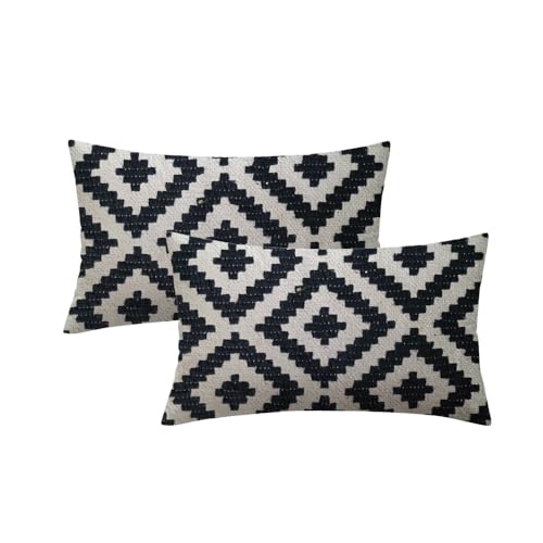 Trendy Patterned Throw Pillow Covers (Set of 2) - From Where - 