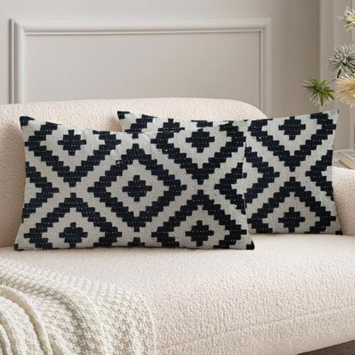 Trendy Patterned Throw Pillow Covers (Set of 2) - From Where - 
