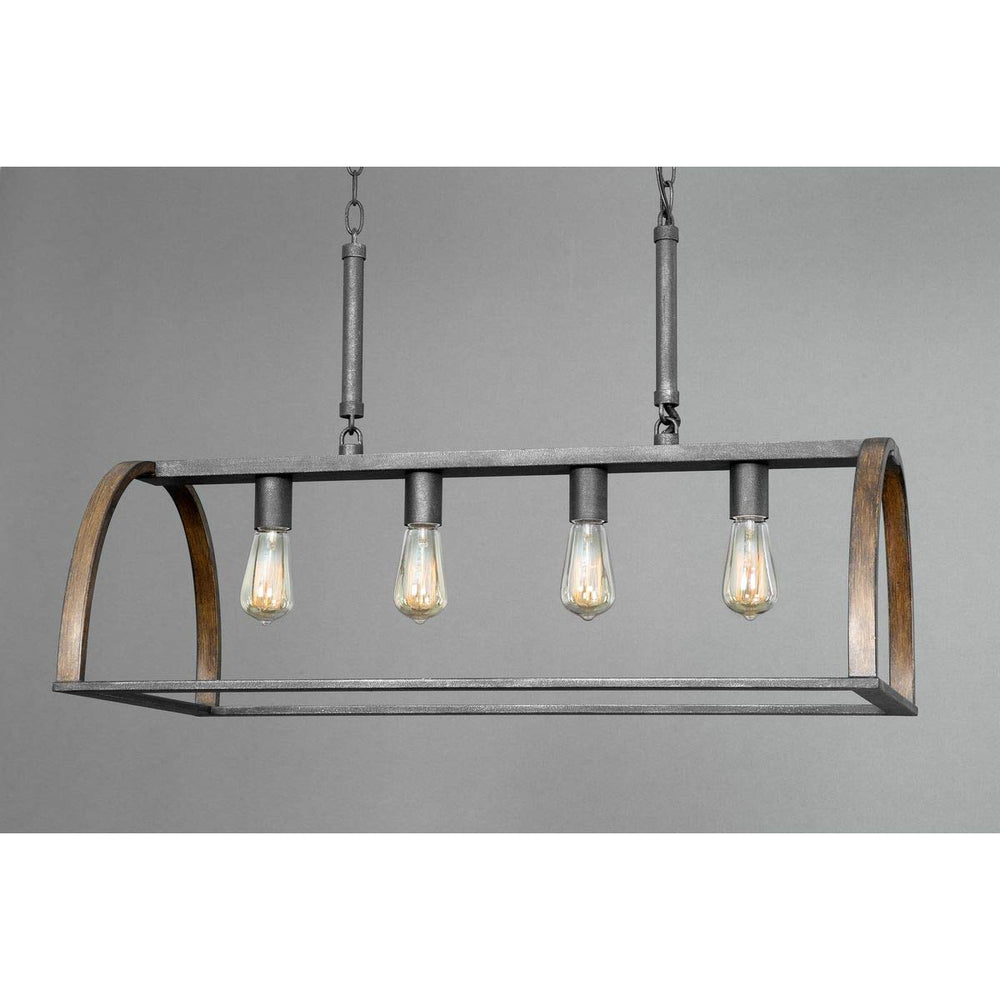 Trestle 4 - Light Iron Chandelier - From Where - 