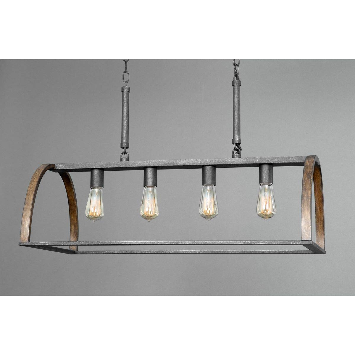 Trestle 4 - Light Iron Chandelier - From Where - 