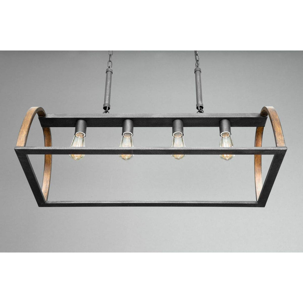 Trestle 4 - Light Iron Chandelier - From Where - 