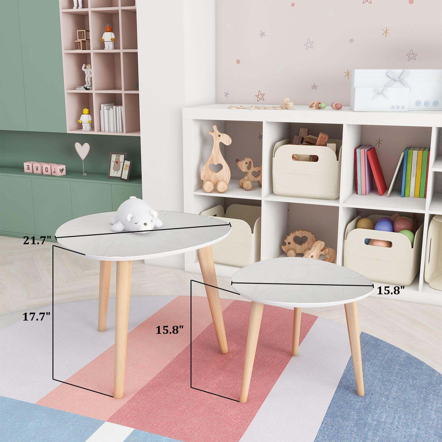 Triangle Center Table (Set of 2) - From Where - 