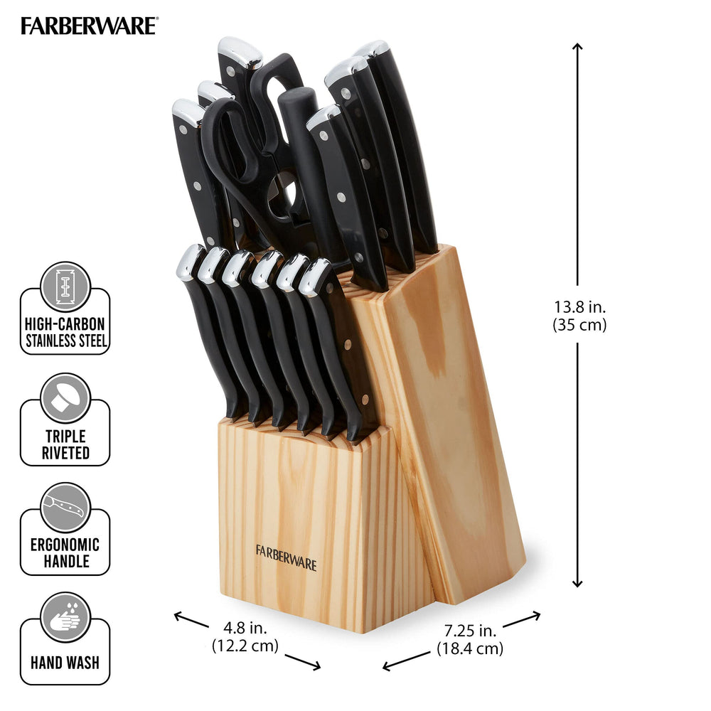 Triple Riveted Knife Block Set - From Where - 