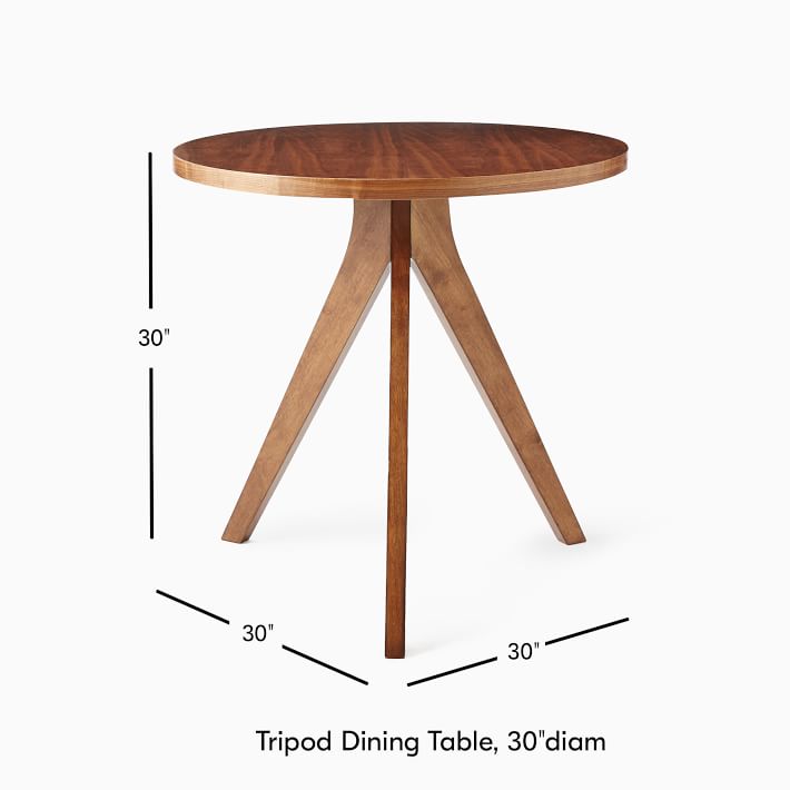Tripod Dining Table (30") - From Where - 