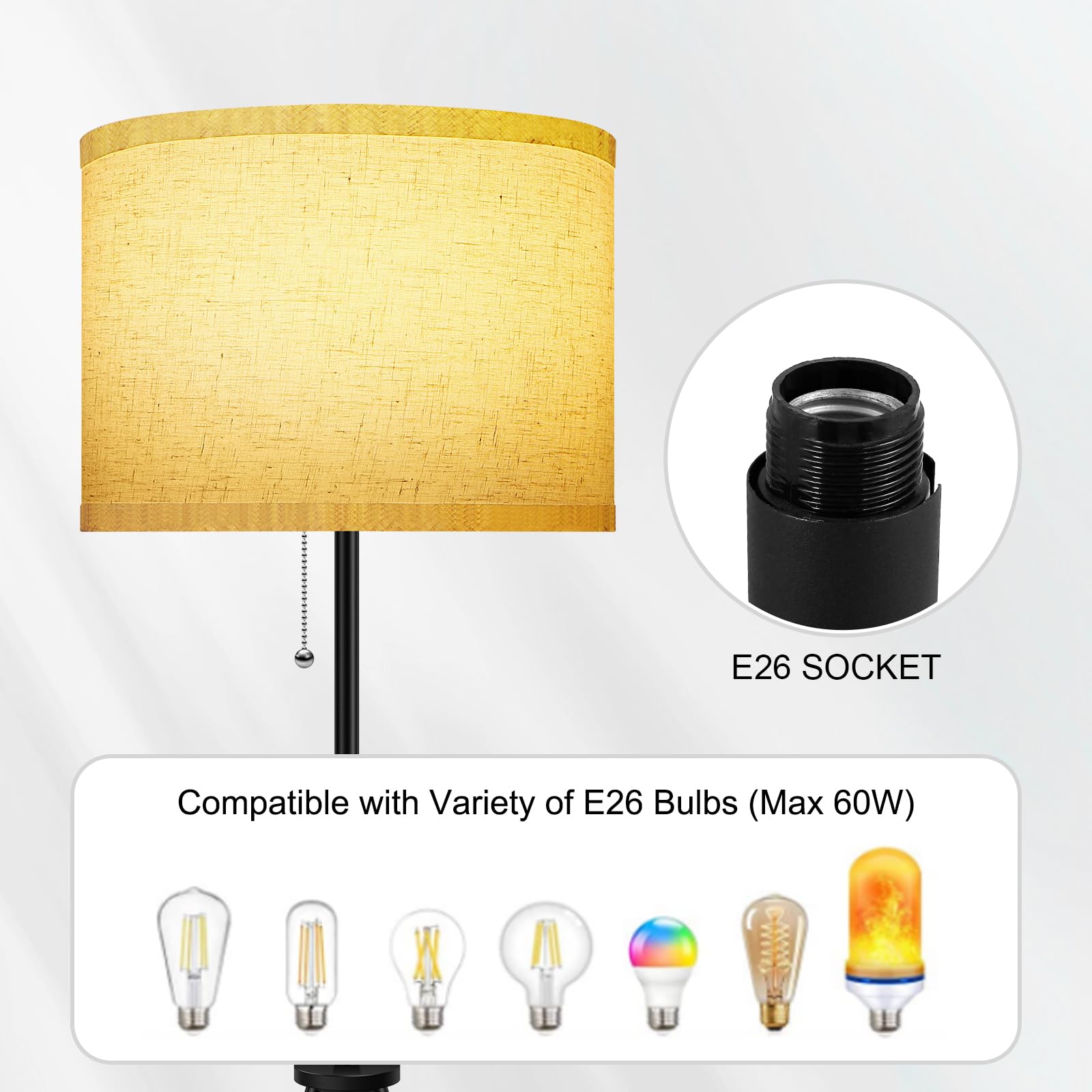 Tripod Floor Lamp Shade - From Where - 