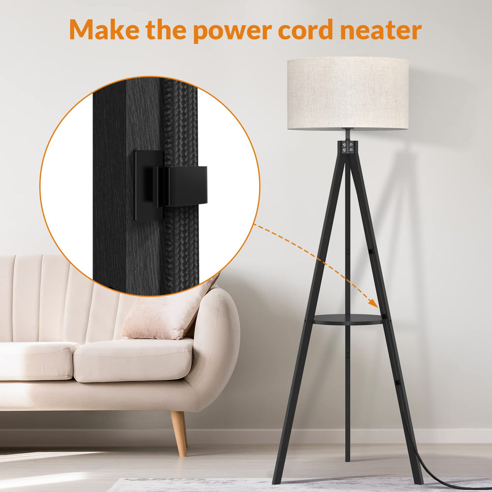 Tripod Floor Lamp with Shelf - From Where - 